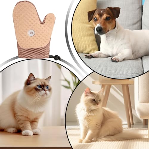 Händler für Haustierpflege – Bürstenhandschuhe für die Pflege von Hunden mit 260 Tipps | Massageschuhe mit verbessertem Fingerdesign | Haarentfernungshandschuhe für mehr