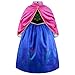 Produktbild ELSA & ANNA Prinzessin Kleid Mädchen  Eiskönigin  Prinzessinnenkostüm  Mädchen Kleid für Partys, Geburtstage, Fasching, Karneval und Halloween  Prinzessin Kostüm Mädchen  4-5 Jahre (UK-SEP308)