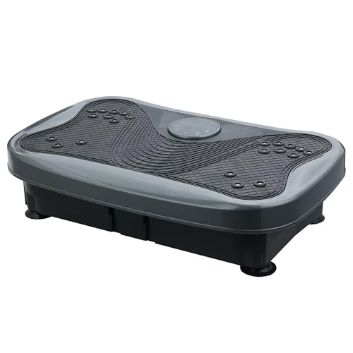Plataforma Vibratoria para Quemar Grasa con 120 Niveles de Velocidad y Motor de 200 W - Silenciosa para Uso en Casa o Oficina, Diseño Plegable y Portátil que Trabaja la Grasa del Abdomen y Muslos, Entrenamiento Completo para Madres Ocupadas y Principiante