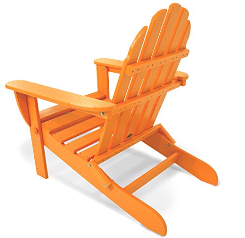Polywood Ad5030Ta Classic Folding Adirondack, Tangerine #TOP3