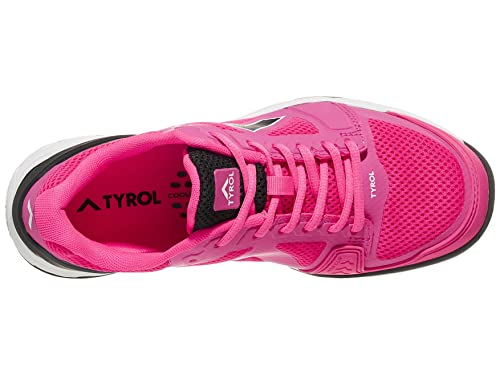 Tyrol Women's Striker Pro V Pickleball Shoes (Black/Pink) (8)4