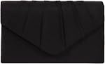 BBjinronjy Clutch Purse Evening Bag for Women Evening Wedding Party Velvet Suede Pleated Handbag