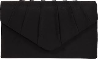 BBjinronjy Women's Velvet Suede Pleated Clutch Purse Evening Bag with Detachable Chain for Wedding Party