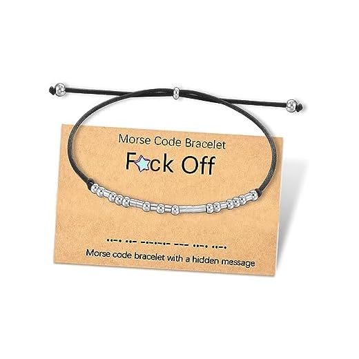 Tarsus White Elephant Gifts, Morse Code Bracelets Jewelry Gifts for Women Men Best Friend