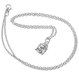 Collana in stile cinese: la collana con ciondolo buddha in lega vintage è un pezzo straordinario che aggiungerà un tocco al tuo stile, collane per uomo