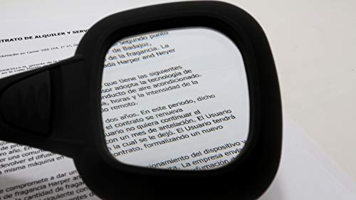 Lupa de Gran Aumento con 5 Luces led 3X para Lectura y para Ver Detalles y 1 luz UV contra falsificacion Moneda - Weele Cover