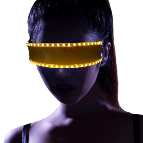 Electric Glowing LED Glasses Unisex Fashion Goggles for Parties Halloween Cosplay Costume Sunglasses Glasses