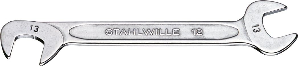 STAHLWILLE 12/10 | Doppelmaulschlüssel Set 10-tlg. (4-11 mm) | Maulschlüssel in Mini-Ausführung | schraubenschonend | in robuster Rolltasche | Made in Germany