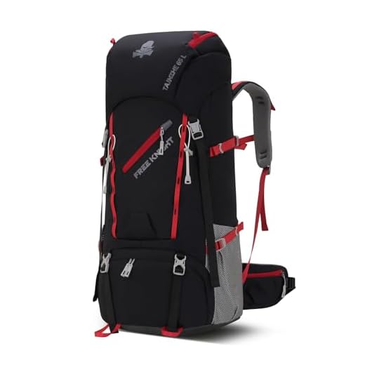 Bseash 65L Waterproof Hiking Backpack