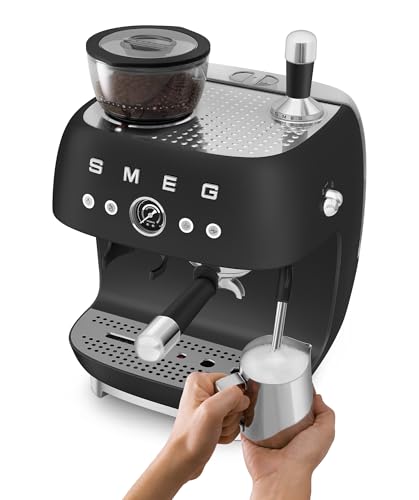 Image of Smeg Semi-Automatic Espresso Machine (Matte Black)