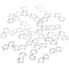 600 Stück Anschluss S Clips Loom Bänder Loops Werkzeug, Loom Verschlüsse S Clips Webstuhl Armbandhaken Durchsichtige Kunststoff Bandclips Rubber Loops Werkzeug Nachfüll für DIY Handarbeiten - 8