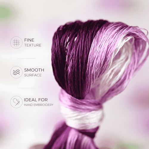 Image of Mulberry Silk Floss Embroidery Thread Floss-Cross Stitch Threads China Silk Woven Jewelry Threads DIY Sewing Kits (101)