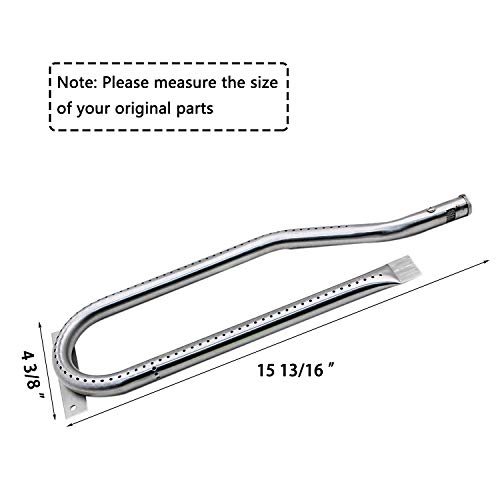 Hisencn Replacement Parts for Jenn Air Grill 720-0336, 720-0337, 720-0511, 720-0512, 720-0586A, Heat Plates, Igniter & Burner Replacement for Jenn Air Gas Grill, Part Number NGCHP2, 115-8500-0 - Thumbnail 2