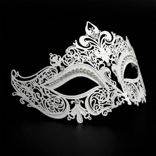 Image of Coddsmz Couples Venetian Masquerade Mask Set Luxury Style Princess Party Mask for Couples Women and Men Mardi Gras Masks