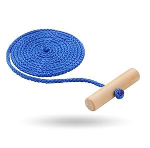 150 cm Schlittenseil - Zugseil - 150 cm - mit Schlaufe Leine Aus Holz - Perfekt als Kordel für Schlitten & Bob & Rodeln für Kinder & Erwachsene