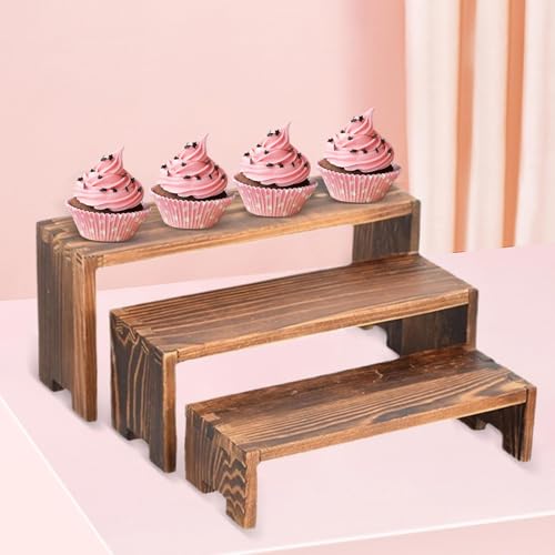 Piédestal de gâteau de ferme design élevé et finitions rustiques - 3