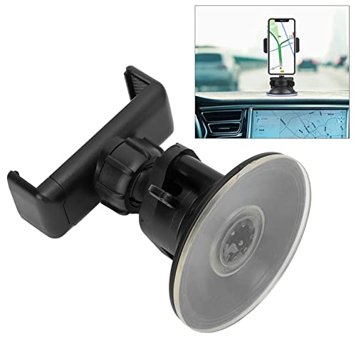 Acouto Suporte de telefone para carro 360° Suporte de ventosa ajustável para vidro de para-brisa