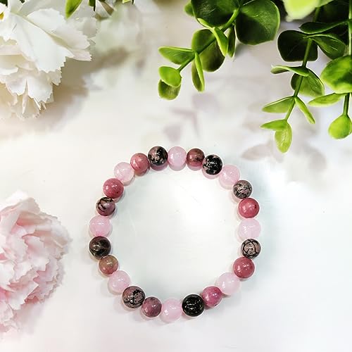 Image of Shubhanjali Crystal Elastic 8mm Stretch Customized Bracelet for Men and Women-(Standard,Multicolor)