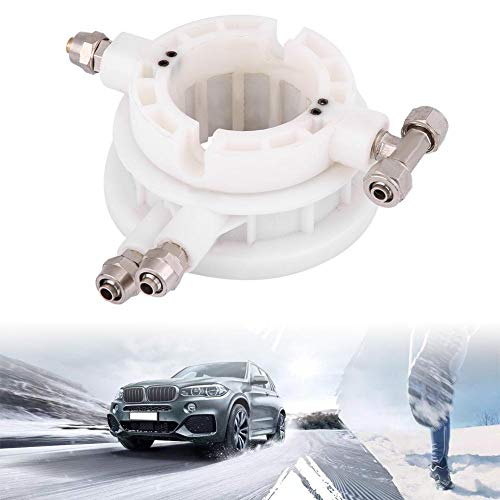 Image of Valve, Tyre Changer Part Control Valve 49mm Coupler Coupling, High Durability ABS Metal Material Professional Replacement, Fits 48.5mm Shaft with 8mm Hose Connector