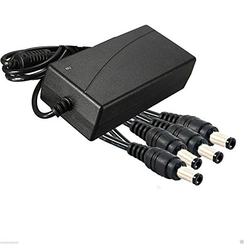 12V 5A Alimentatore Trasformatore 60W, 4 Uscite Alimentatori 12V 60W Per Spina di Alimentazione 12V Per Notebook, Striscia LED, Schermo TFT-LCD, Radio, NAS, HD Esterno, Router, Hub, Switch, Ecc.