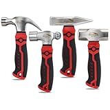 【Amplia aplicación】 Estos martillos de bola pueden satisfacer la mayoría de tus necesidades diarias de mantenimiento y trabajo. Pueden ser utilizados para sacar clavos, quitar tablas, trabajar metal o joyería, en la industria de la construcción, la industria automotriz y la carpintería, haciendo que tu trabajo sea menos difícil.