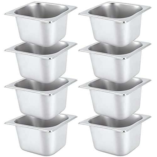 JAPCHET 8 Pack 1/6 Size Steam Pan