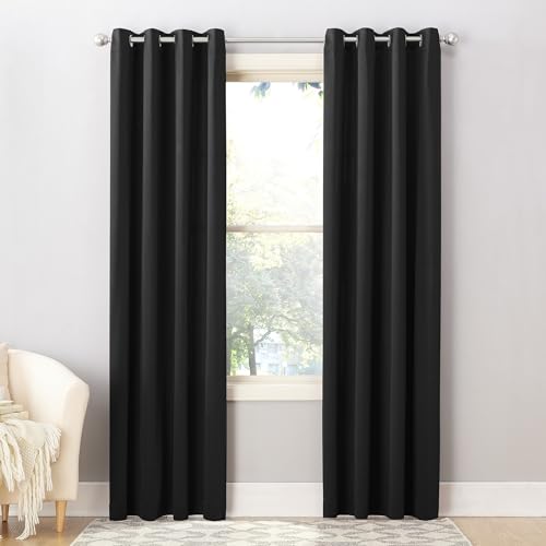 Sun Zero Barrow Energy Efficient Grommet Curtain Panel Pair by Sun Zero - Used condition - US$16.27
