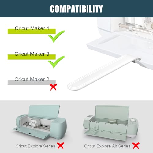 Lenink Halterung Verlängerung Erweiterung Unterstützung kompatibel mit Cricut Maker und Cricut Maker 3 Schneidemaschine Zubehör für 30.5 cm (12\ x 12\) Schneidematte (um große Matte zu Halten)