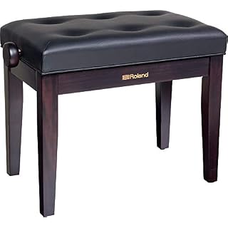 Inconnu Roland RPB-300RW Banc de Piano Finition Bois de Rose avec Assise Plastique - Les Beatles, Paul McCartney, John Lennon, RIngo Starr, George Harrison