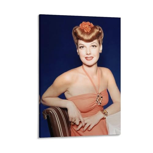 Póster de actrices de televisión americana Ann Sheridan, 30 x 45 cm