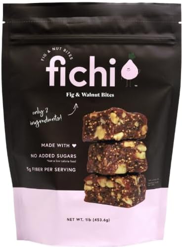 Fichi Fig & Walnut Bites made with No Added Sugars, 1 Lb.