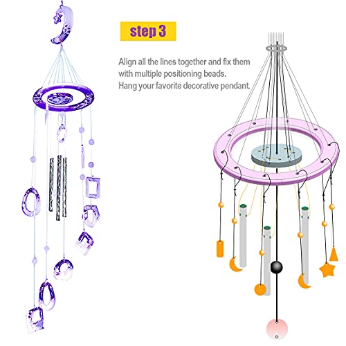 Resin Molds Silicone Kit For Wind Chime Casting, Resin Tour Wind Chimes Epoxy Resin Molds With Craft Supplies For Home Décor Create Art Diy Wind-Bell Decorations (Moon) #TOP4