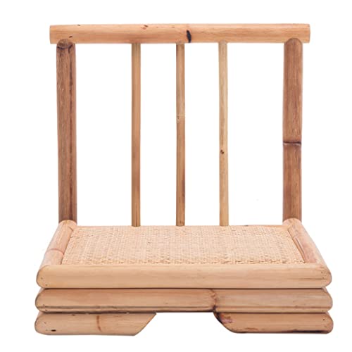 Handcrafted Rattan Japanese Style Tatami Floor Chair #TOP9