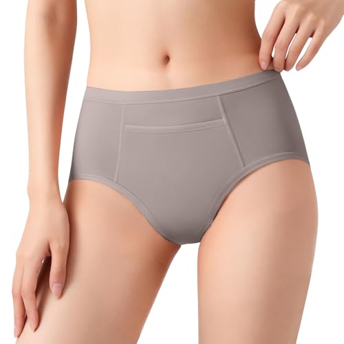 Genérico Ropa Interior Mujer Bragas Algodon Mujer Altas Vientre Plano Calzones Seamless Underwear Period Underwear Compresivos Cotton Women Women's Clothing Bragas Calzones Calzoncillos Beige