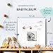 goldbuch 15 474 Babyalbum Hurra - Du bist da!, Babybuch 30 x 31 x 4 cm, Foto Album, 58 weiße Blankoseiten, 4 illustrierte Seiten, Einband aus Kunstdruck mit Goldprägung, Unisex, Fotobuch Weiß
