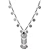 Zhenhui Ethnic Tribal Boho Beads Coin Fringe Necklace Long Belly Dance Bohemian Jewelry (Black)