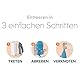 Diaper Genie Platinum Edelstahl Windeleimer mit Fußpedal, neuartiges System mit abreißbaren Beuteln