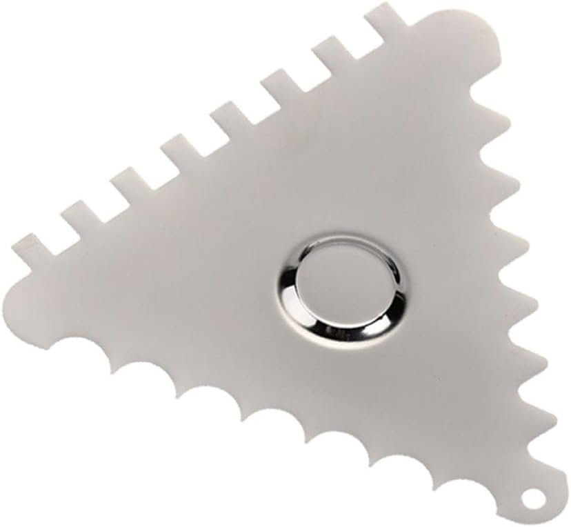 6pcs Stainless Steel Serrated Triangular Cream Scraper for Cake Decorating Baking Tools Food-grade Chocolate Spreader for Frosting and Pastry Design
