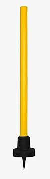 Ceela Sports Cricket Target Stump Single Stump Rubber Base with Detachable Spike for Bowling Practices