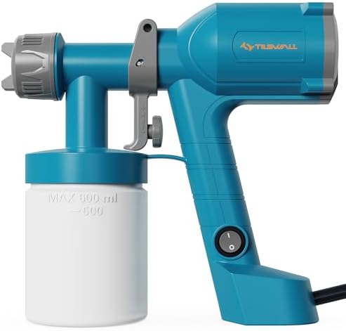 Ml Postcode Region Tilswall Electric Paint Spray System, 600 ml HVLP Paint Spray Gun with ...