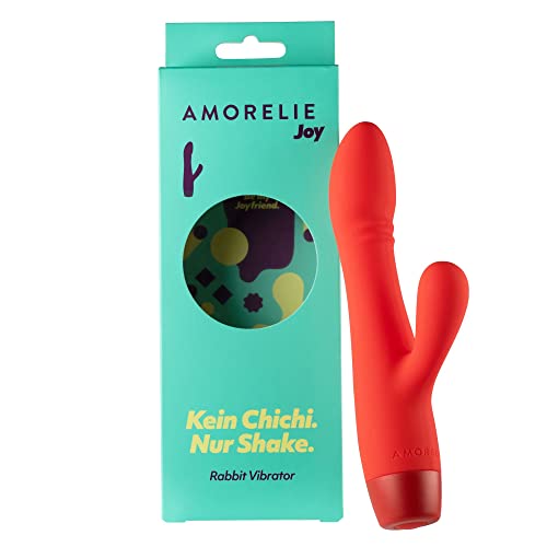 AMORELIE Joy – Rabbit Vibrator Shake für Frauen | Wasserdicht Wiederaufladbar aus Silikon & ABS