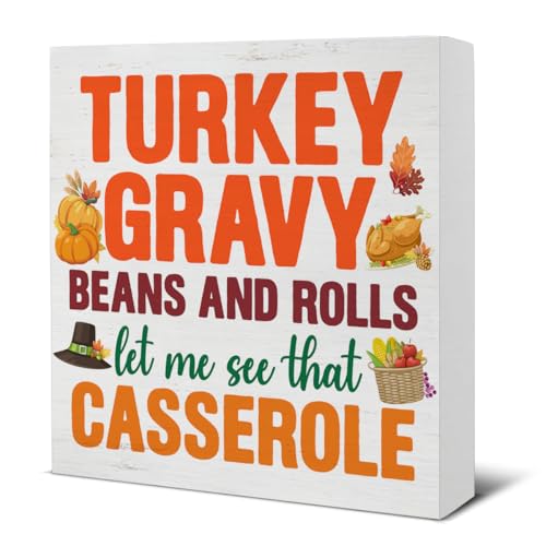 Thanksgiving Decorations Funny Thanksgiving Decor Turkey Wooden Block Sign Home Indoor Decor 5 x 5 Inches