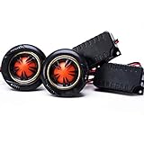 Car Tweeter Speaker 1-Inch 180 Watt Silk Dome Tweeters Audio Component Premium Speaker System Kit(Pair)