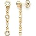 Produktbild JEWELS BY LEONARDO Ohrstecker Bobby  1 Paar Ohr-Hänger aus goldfarbenem Edelstahl  runder Stein mit abnehmbarer Verlängerung  Schmuck Geschenk für Frauen  024808