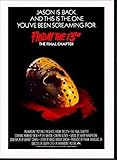 JYSHC Vendredi Le 13Ème Jason Voorhees Affiches De Films d'horreur Puzzle en Bois 1000 Pièces pour Jouets pour Adultes Jeu De Décompression Gt454Cx