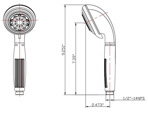 Dura Faucet Df-Sa430-Cp Rv Luxury 5-Function Massage Shower Wand With Water Saving Option (Chrome) #TOP5