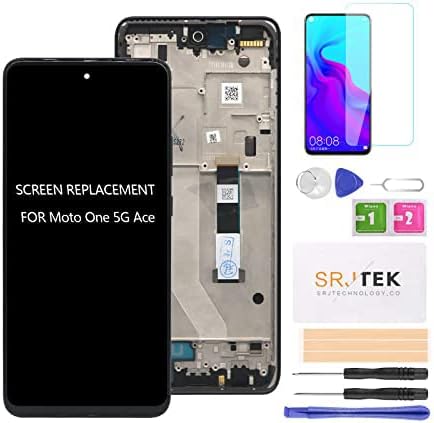 for Moto One 5G Ace Screen Replacement for Motorola ONE 5G UW Ace LCD for XT2113-2 LCD with Frame for Moto G 5G XT2113 LCD Digitizer Diaplay Touch Screen Assembly (Not for ONE 5G,ONE 5G UW)