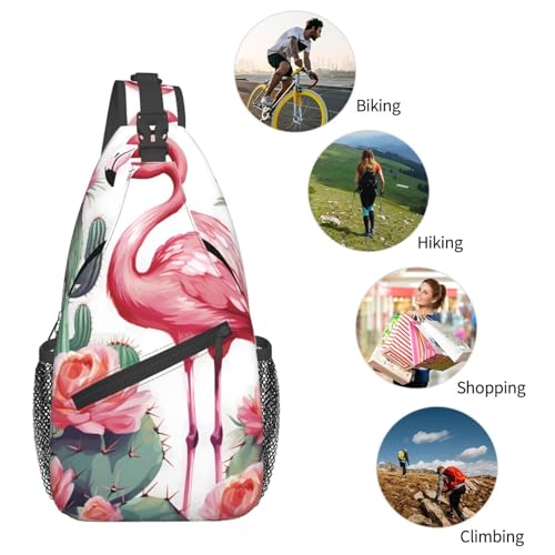 Bolso bandolera negro unisex para viaje y senderismo miniatura 5