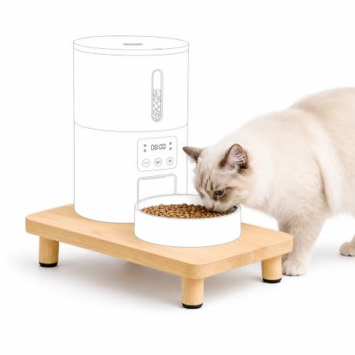 Elevated Cat Food Stand, Ergonomic Neck & Spine Care Cat Food…