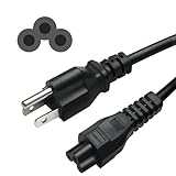 GuuYebe Power Cord, AC Power Supply Cable for TV Computer Monitor Laptop Hoverboard Charger Notebook Printer 3 Prong Mickey Mouse Universal Plug NEMA 5-15P to IEC320C5 10ft 10A 125V
